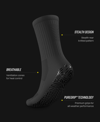 Stealth Mid-Calf Football Grip Socks